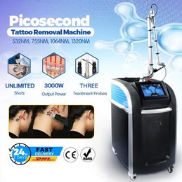 Originele kwaliteit Picosecond Laser Tattoo Removal Machine Huidverjonging Laser pigmentverwijdering Huidverstrakking huid witter sproet verwijderen schoonheid Machine