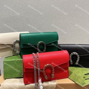 Carteras de calidad original Bolsos de mujer Mini tamaño Moda dulce dama cadena bandolera Bolso de cuero de grano Grano Bolso de mano extraíble para mujer Bolsos de mano