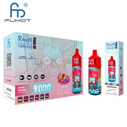 Оригинальный одноразовый вейп Randm Fumot Tornado 9000 Pro 9K Puffs, 35 вкусов, 18 мл электронных сигарет, 9K затяжек