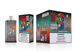 Originele Bang King 15000 trekjes 10 kleur Wegwerp vape e-sigaretten vapes elektronisch apparaat voorgevulde vape vs bladerdeeg 15K trekjes