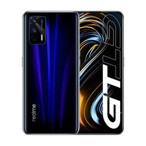 Téléphone portable d'origine Realme GT 5G 8 Go de RAM 128 Go de ROM Snapdragon 888 64.0MP AI OTG NFC 4500mAh Android 6.43 pouces AMOLED plein écran ID d'empreintes digitales visage téléphone portable intelligent