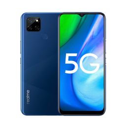 Originele Realme Q2i 5G Mobiele Telefoon 4GB RAM 128GB ROM MTK 720 OCTA CORE ANDROID 6.5 inch Volledig scherm 13.0mp AI 5000 MAH Face ID FingerPrint ID mobiele telefoon