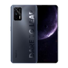 Téléphone portable d'origine Realme Q3 Pro 5G 6 Go de RAM 128 Go de ROM MTK Dimensity 1100 64MP AI Android 6,43 "AMOLED plein écran empreinte digitale ID visage 4500 mAh téléphone portable intelligent