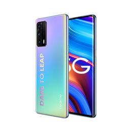 Originele Realme X7 Pro Ultra 5G Mobiele Telefoon 8 GB RAM 128 GB ROM MTK 1000 Plus 64.0mp AI 4500mAh Android 6.55 "Amoled Full Screen FingerPrint ID Face NFC Smart Cellphone