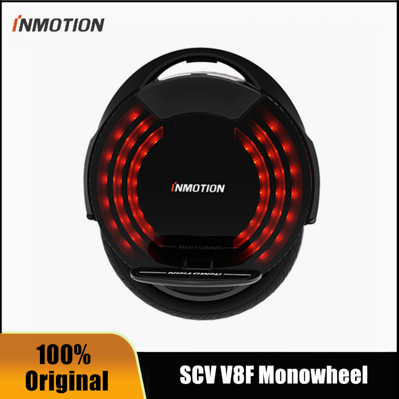 オリジナルのInMotion V8F V8Sワンホイールセルフバランスエレクトリックスクーターズ広場サンドペダル16 'モノーヘルはレッグパッドの一輪車