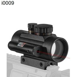 Mayor de punto rojo original 1x40 Riflescope colimador Reflex con óptica integrada de caza láser rojo para riel Picatinny de 11 mm y 20 mm