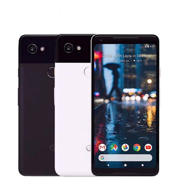 Téléphones portables d'origine remis à neuf Google Pixel 2 XL téléphone mobile 6.0 '' Octa Core Single sim 4G LTE téléphone Android 4 Go de RAM 64 Go