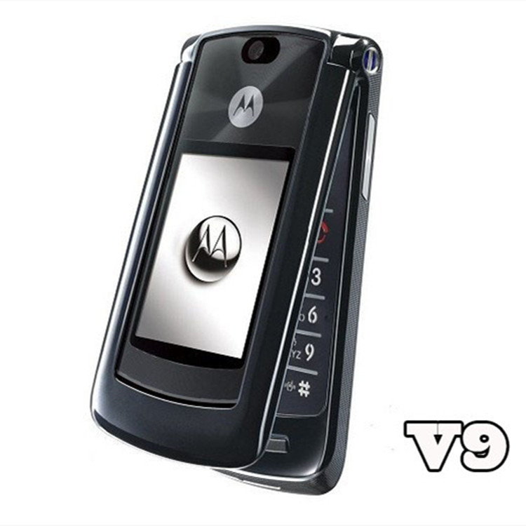Telefoni cellulari rinnovati originali Motorola V8 V9 2G 3G Pulsante Bluetooth Flip Telefono