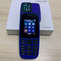 Téléphones portables d'origine reconditionnés Nokia 105 GSM 2G pour chrid vieil homme nostalgie cadeau téléphone portable