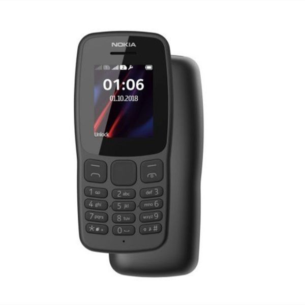 Téléphones portables d'origine remis à neuf Nokia 106 GSM 2G pour petit téléphone cadeau étudiant aîné