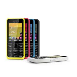 Originele gerenoveerde mobiele telefoons Nokia 301 3G GSM 2.4inch dubbele kaart voor oude man Student Mobilephone met doos