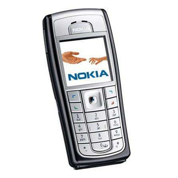 Téléphones portables d'origine remis à neuf Nokia 6230i GSM 2G téléphone mobile à panneau droit pour étudiant senior débloqué avec boîte