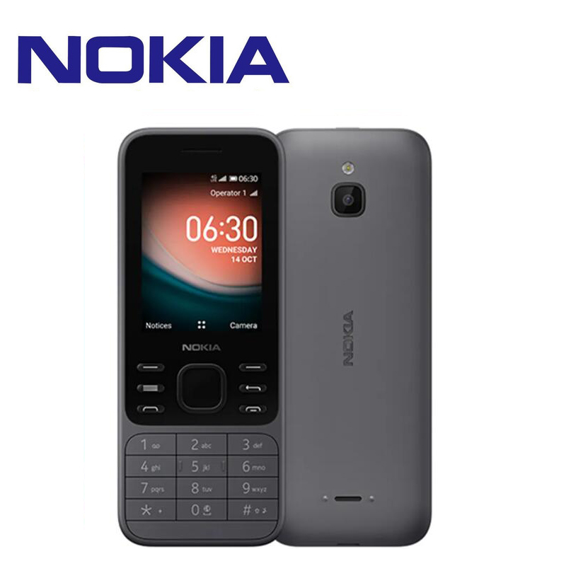 Orijinal Yenilenmiş Cep Telefonları Nokia 6300 2G GSM 2.4 inç ekran 5.0MP kameralı telefon