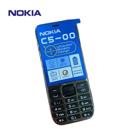 Teléfonos celulares renovados originales Nokia C5-00 GSM 2G Teléfono para estudiante Old Man Mobilephone