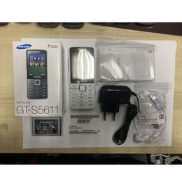 Téléphones portables d'origine reconditionnés Samsung S5611 S5610 GSM 2G pour étudiant vieil homme classique nostalgie téléphone débloqué avec boîte