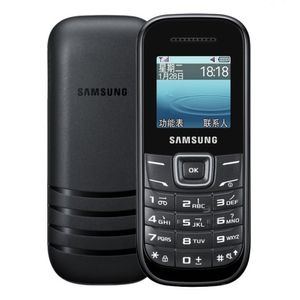Téléphones portables d'origine remis à neuf Samsung GT-E1200 GSM 2G caméra pour téléphone portable étudiant âgé