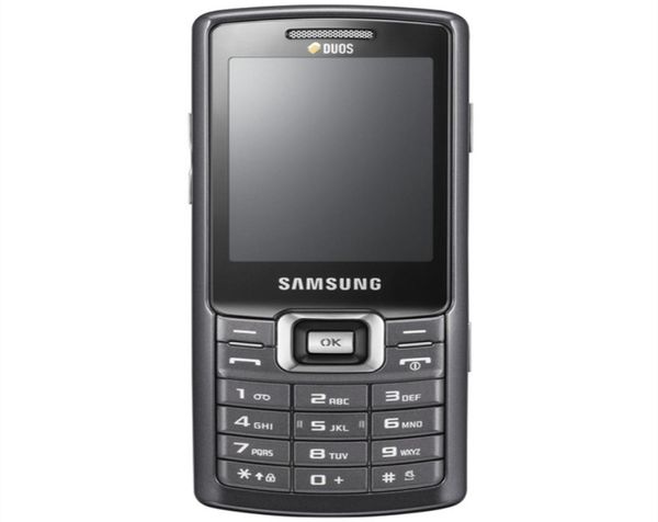 Téléphones portables d'origine remis à neuf Samsung C5212 22 pouces GSM 2G double caméra SIM pour étudiant âgé Mobilephone1591788