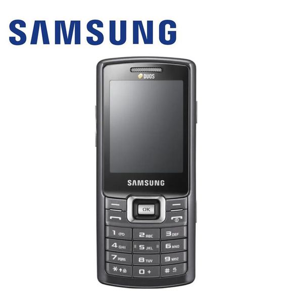 Téléphones portables d'origine remis à neuf Samsung C5212 GSM 2G double caméra SIM pour téléphone portable étudiant âgé
