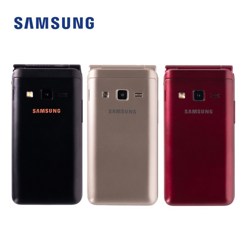 Originele gerenoveerde mobiele telefoons Samsung SM-G1650 3G WCDMA 1GB RAM 8GB ROM Dual Sim Flip Telefoon