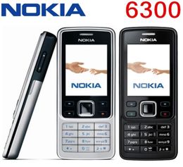 Teléfono original restaurado Nokia 6300 Teléfono celular desbloqueado TFT 16M colores Teclado ruso Teclado inglés Teléfono más barato 9775090