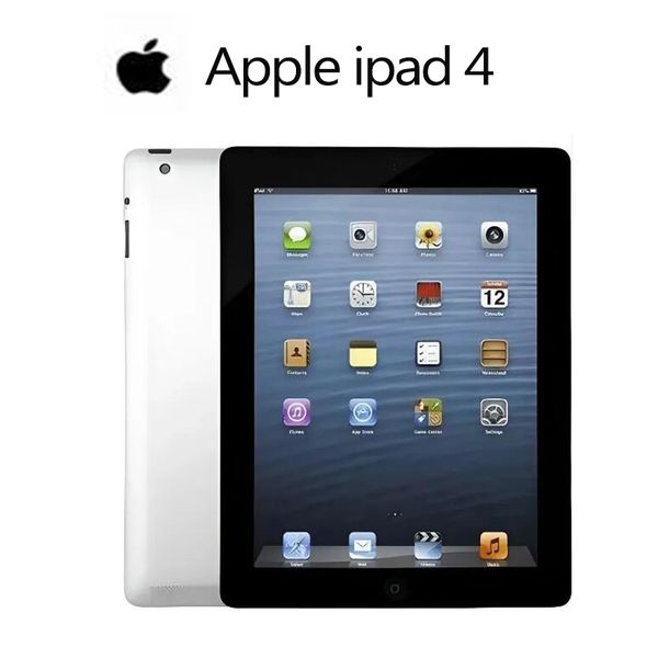 Tablettes reconditionnées d'origine Apple ipad 4 Ios10.3 Ipad4 WIFI + cellulaire 16 Go/32 Go/64 Go PC avec boîte scellée