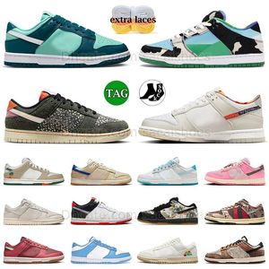 Originele hardloopschoenen Low Chunky Rainbow Trout Geode Teal GS Heren Dames Sneaker Freddy Krueger Jarritos Paisley Print Joker Hyper Roze Outdoor Trainers Big Size 48