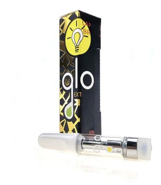 100% original Glo Extractos Vape Carros Embalaje Atomizadores más nuevos 0,8 ml 1,0 ml Bobina de cerámica Cartuchos vacíos Múltiples cepas con nuevo diseño pluma vape