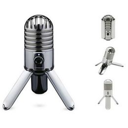 Originele Samson Meteor Mic Studio Recording Condensor Microfoon Fold-Back Been met USB-kabel draagtas computer