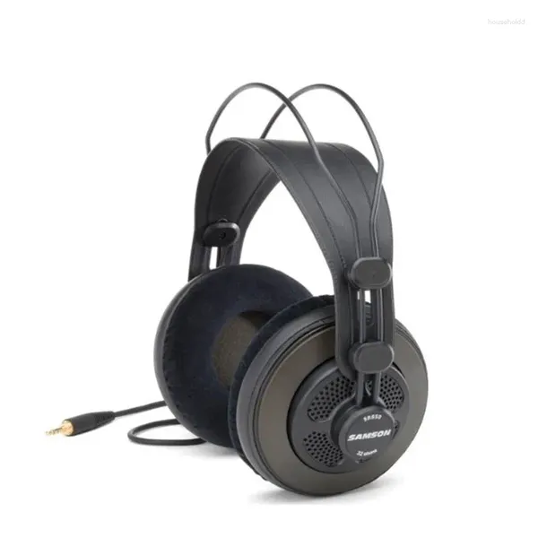 Casque de surveillance d'origine Samson SR850 avec oreillettes en velours casque de moniteur Semi-ouvert pour enregistrement sur PC en Studio jeu de karaoké