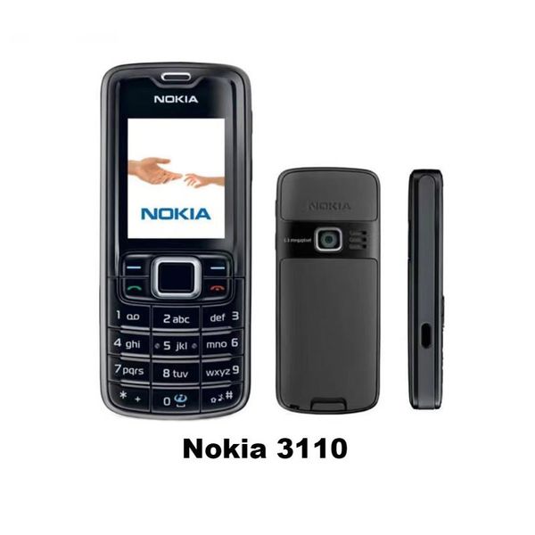 Teléfonos móviles restaurados Original NOKIA 3110c 2G GSM Classic Nostalgia Gifts Teléfono móvil para estudiante anciano