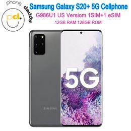 Samsung Galaxy original S20+ Plus 5G G986U1 Teléfono desbloqueado 6.7 "Octa Core 108MP40MP 12 GB RAM Snapdragon 865 128GB MobilePhone