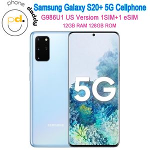 Original Samsung Galaxy S20 + plus 5G G986U1 Téléphone cellulaire déverrouillé 6.7 