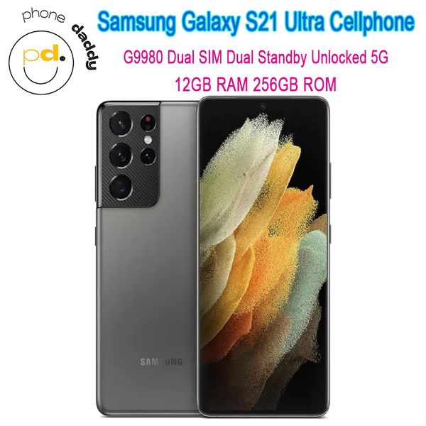 Original Samsung Galaxy S21 Ultra 5G G9980 Relocked Phone Relocked 6.8 