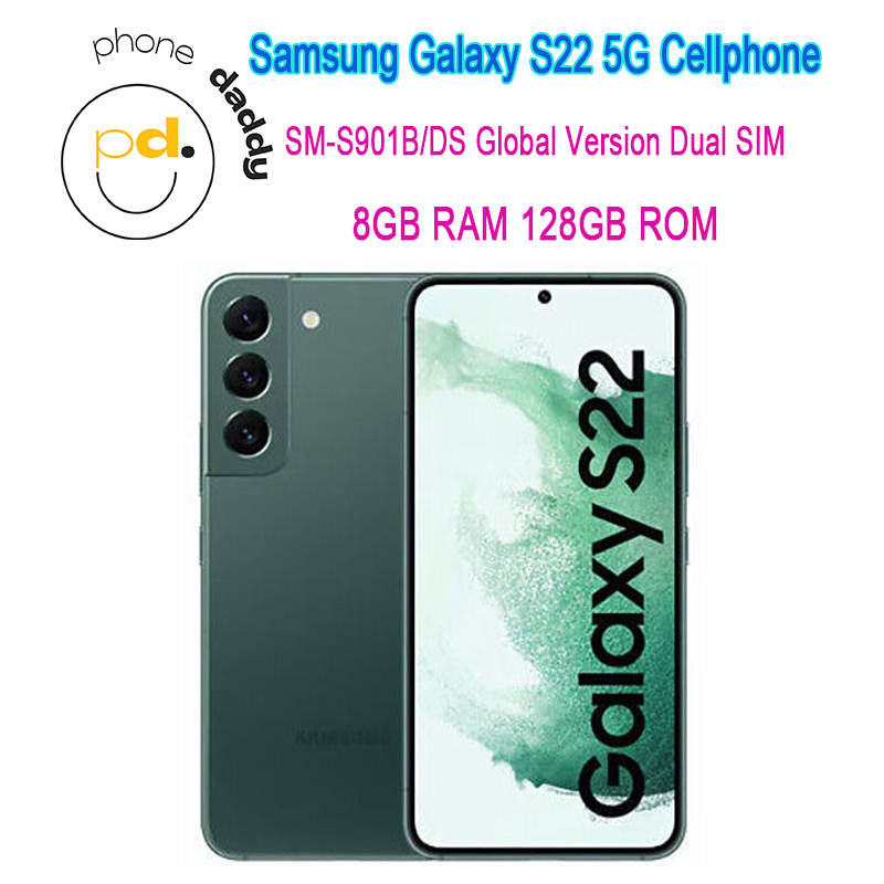 Original Samsung Galaxy S22 SM-S901B / DS Déverrouillé 5G téléphone portable 6.1 