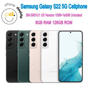 Original Samsung Galaxy S22 SM-S901U1 Déverrouillé 5G téléphone portable 6.1 