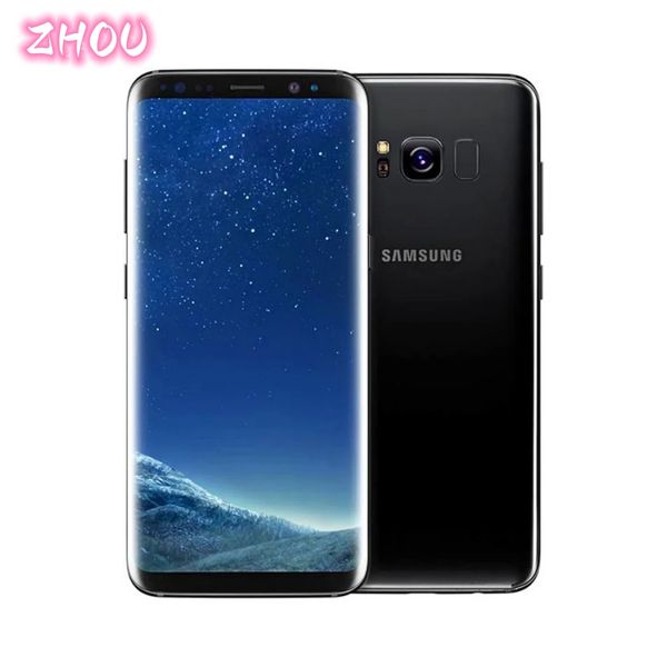 Samsung Galaxy S8 SM-G950F G950U 4G LTE téléphone portable 64GB 5.8 pouces simple Sim 12MP 3000mAh série S Smartphone