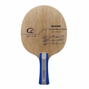 Originele SANWEI CC Tafeltennisblad 5 wood2 carbon OFF training zonder doos pingpongracket bat paddle tenis de mesa 240131