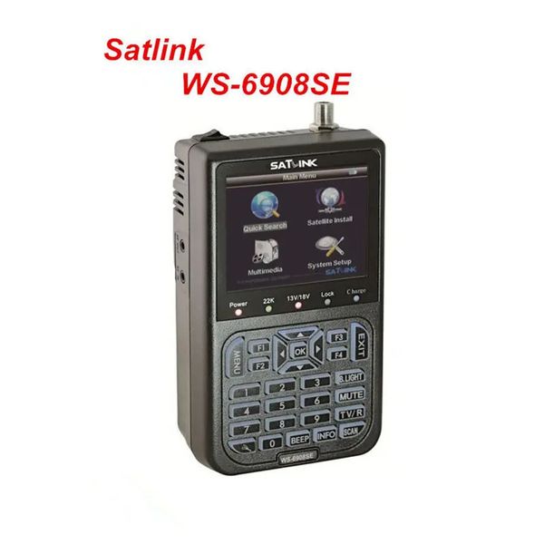 Satlink original WS-6908SE Digital Satellite Finder Support KB-Light Backlight WS6908SE Satellite Meder 6908 SE WS 6908SE 240418