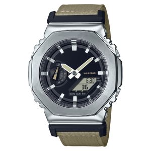 Choc d'origine 2100 montre sport numérique à quartz montre unisexe pleine fonction assemblage détachable cadran en alliage LED heure mondiale bande en nylon série GM Oak