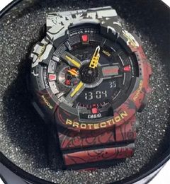 Reloj de choque original para hombre, reloj deportivo G, reloj militar militar resistente al agua, reloj digital con todas las manos. B22T#