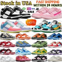 Hommes baskets locales de bassonnettes Us Stocking Designer Chaussures de course pour hommes aux États-Unis Blanc Black Low Shoe Femme Femme Casual Trainers Femmes Triple Pink Team Orange Green