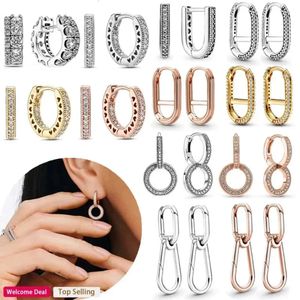 Оригинальные серьги-кольца Sier U-образной формы с плотной цепочкой, легкие женские серьги, модные очаровательные ювелирные изделия «сделай сам»