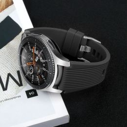 Bracelet de montre en silicone original pour Samsung Galaxy Watch 46 mm Soft Remplacement Wrist Watch Sprap Sport Watch Sport Watch Band
