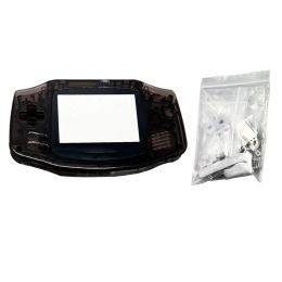 Originele maat IPS Housing Shell Sets voor Gameboy Advance GBA met glazen schermlens stickers knoppen Geleide rubberen schroeven