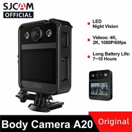 Originele SJCAM A20 Body Camera 2.33 "Front Touchscreen 4K WiFi GYRO 166 Groothoek 10M LED lamp Rechtshandhaving Recorder