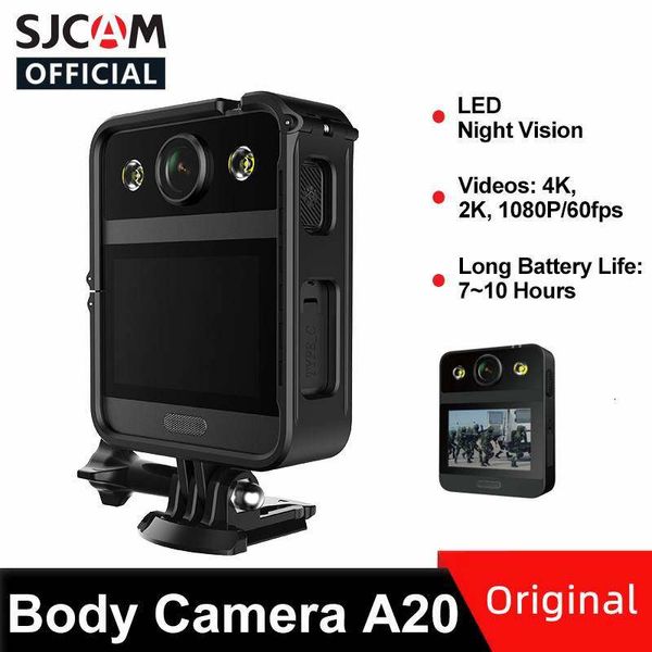 Cámara corporal Original SJCAM A20, pantalla táctil frontal de 2,33 