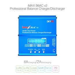 Originele Skyrc IMAX B6AC V2 6A Lipo Battery Balance Charger LCD Display Display voor RC Model Battery Charging Re-Peak-modus