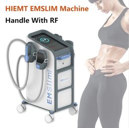 Originele emslim machine voor gewichtsverlies, 5 handgrepen RF HIEMT Spierbeeldhouwen Vet Verminder lichaamsvorming Machinefabrikant EMS afslankmachine
