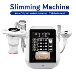 Original slimmming Cavitation Vacuum Rf Infrared Body Rotary Face lifting Fat Removal Vacuum Roller + 6MHZ Radio Frequency + 180 Machine de beauté à rotation mécanique