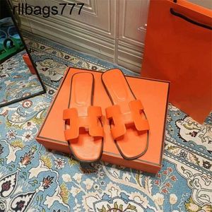 Originele Slipper Fashion 2024 Oran Dames veelzijdige sandalen dames zomer flat H-vormige sandalen reizen strandschoenen gaan uit